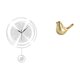 thumbnail image 5 of Reloj de pared decorativo redondo, silencioso, sin , con forma de pájaro, de resina, de material acrílico, ideal para dormitorio, baño, sala de, 5 of 8