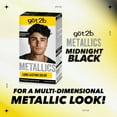 thumbnail image 6 of Got2b Metallics Permanent Hair Color, M48 Midnight Black, 6 of 9