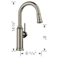 thumbnail image 2 of Blanco 442512 Empressa 1.5 GPM Single Hole Pull Down Bar Faucet - Chrome, 2 of 7