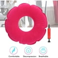 thumbnail image 5 of TRIANU Donut Pillow, 15" Inflatable Donut Cushion for Tailbone Pain Relief, Donut Pillow Seat Cushion for Hemorrhoids, Bed Sores, Prostatitis, Red, 5 of 9