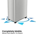 thumbnail image 3 of 16 G Rectangular Open Top Kitchen Trash Can Recycle Bin with Wheels and Dual Odor Filters, 3 of 7