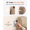 thumbnail image 3 of LENCENT Power Strip 2 Prong Surge Protector,6ft Extension Cord for Indoor,2 to 3 Prong Outlet Adapter Thin Flat Polarized Plug 6 AC&4 USB (2 Type-C),Wall Mount Outlet for Home, 3 of 11