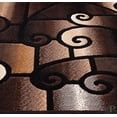 thumbnail image 4 of Handcraft Rugs-Modern Contemporary Living Room Rugs-Abstract Carpet with Geometric Swirls Pattern-Black/ Beige/Ivory/Chocolate (5x7 feet), 4 of 7