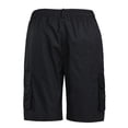 thumbnail image 5 of Outfmvch Cargo Pants For Men Mens Jeans Men'S Casual Outdoor Cargo Pants Solid Zipper Pocket Drawstring Shorts Jeans For Men Black 3Xl, 5 of 8
