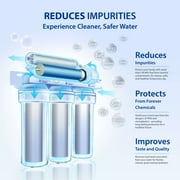 APEC Water ROES-50, 5-Stage Under-Sink Reverse Osmosis Drinking Water Filter System, 50 GPD, WQA Certified, Removes 99% Contaminants