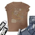 thumbnail image 4 of Tops For Women T-Shirts Oversized Loose Short Sleeve Summer Graphic Loose Fit Layer Clothes, 4 of 4
