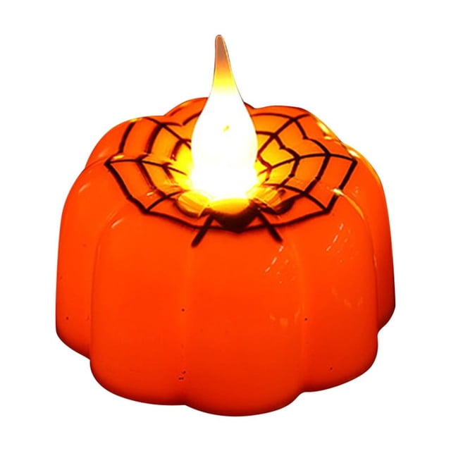 1-Pack LED Candle Light Flickering Candle Light Halloween Decoration Atmosphere Ornaments Decoration, Halloween Outdoor Lighting