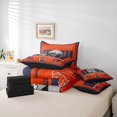thumbnail image 6 of Homewish Rugby Sport Lovers 7pcs Bedding Comforter Set,Denver City Silhouette Queen Bedding Sets,Orange Deepblue Gray Queen Sheet Sets For Boy,Microfiber Bedroom Decor Reversible, 6 of 8