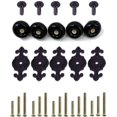thumbnail image 5 of 5Pcs Vintage Ceramic Knobs Drawer Furniture Handle for Kitchen Cabinets Cupboard Bathroom Dresser Wardrobe Closet Decoration Pulls (Black), 5 of 13