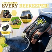 Apis Tactical Pro Beekeeping Gloves - Ventilated Heavy-Duty Work Gloves - Extra Large- White