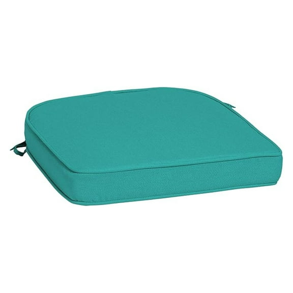 ProFoam Outdoor Seat Cushion 19x20 - Surf Teal, Patio Furniture Cushions, Rounded Back, UV & Water Resistant, Replacement Cushion