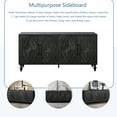 thumbnail image 3 of Carved Flower Door Cabinet | Suitable for Living, Kitchen Use | MDF Material with Metal Handle | Solve Home Storage Issues, 3 of 3