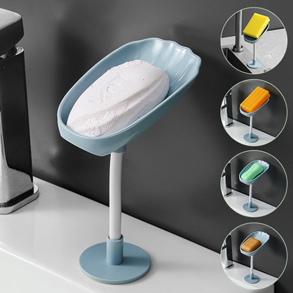 Bathroom Wall Mounted Soap Dish Suction Cup Soap Dish Holder for