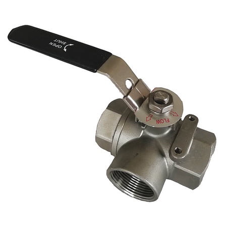 Value Brand 2-Piece Ball Valve, 316 Stainless Steel, 32H988