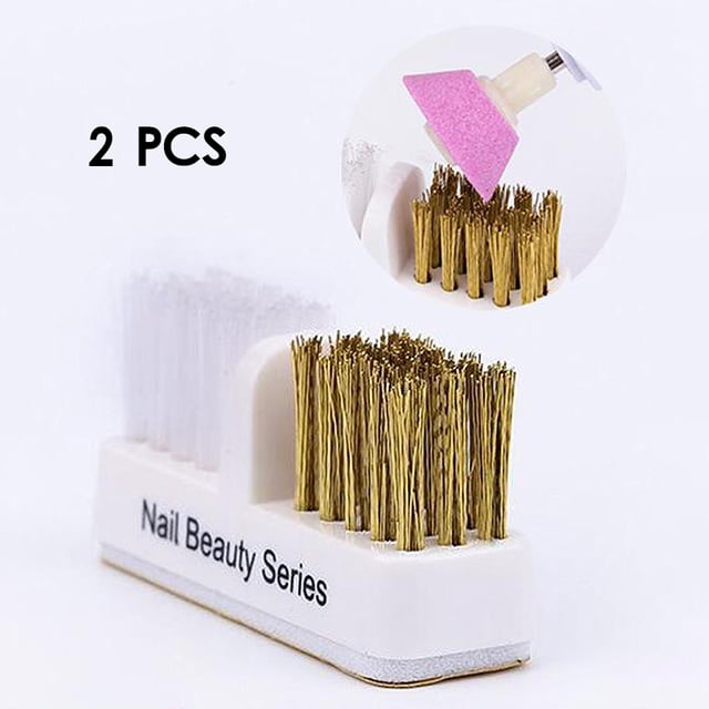 Mini brocas de alambre de acero cepillo de limpieza Colcomx Limpiador de broca de uñas