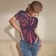 thumbnail image 3 of Balery Fireworks3 Body de cuello redondo de manga corta para mujer Tops de manga corta Tops básicos-Large, 3 of 7