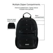 Eastsport Unisex Commuter Tech Backpack, Black