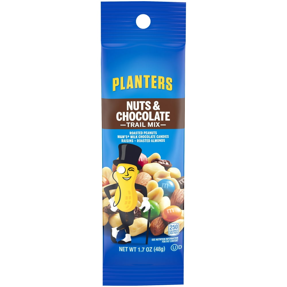 Planters Nuts & Chocolate Trail Mix with Roasted Peanuts, M&M Chocolate