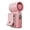 Pink, variant on Portable Hands-Free Mini Fan with 4-Speed Turbos, Rechargeable Handheld Clip-On Design, 360° Adjustable Breeze, LED Display, Fast Charging for Travel, Outdoors, Office, and Events