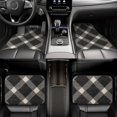 thumbnail image 7 of Crystal Fleece Car Floor Mats Set Of Four - Bottom Injection Molded For Easy Installation To Prevent Interior Contamination Suitable For Most Cars Argyle Plaid Dimgray_40978_1, 7 of 7