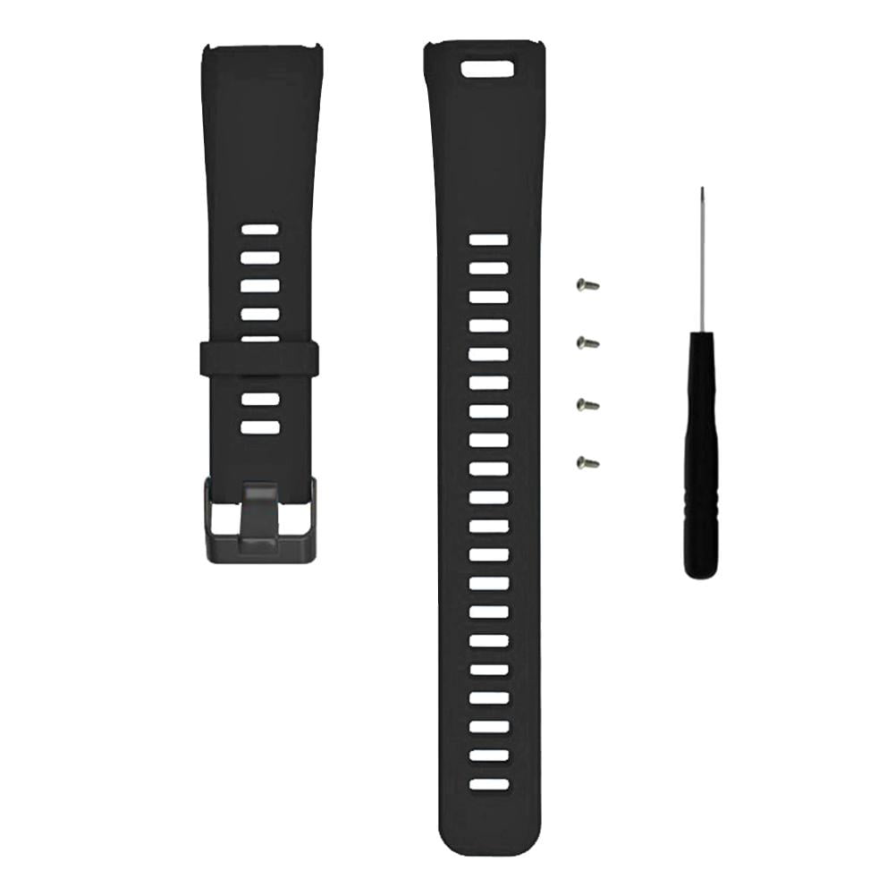 Peggybuy TPE Strap Wrist Band Watch Band Belt for Garmin Vivosmart HR Black Walmart