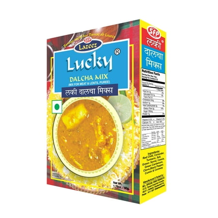 Lucky Dalcha Masala  Spice Mix and Recipe  1.76oz/50g (Pack of 5)