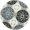 thumbnail image 3 of SAFAVIEH Wyndham Louise Medallion Wool Area Rug, Grey/Black, 11' x 15', 3 of 9