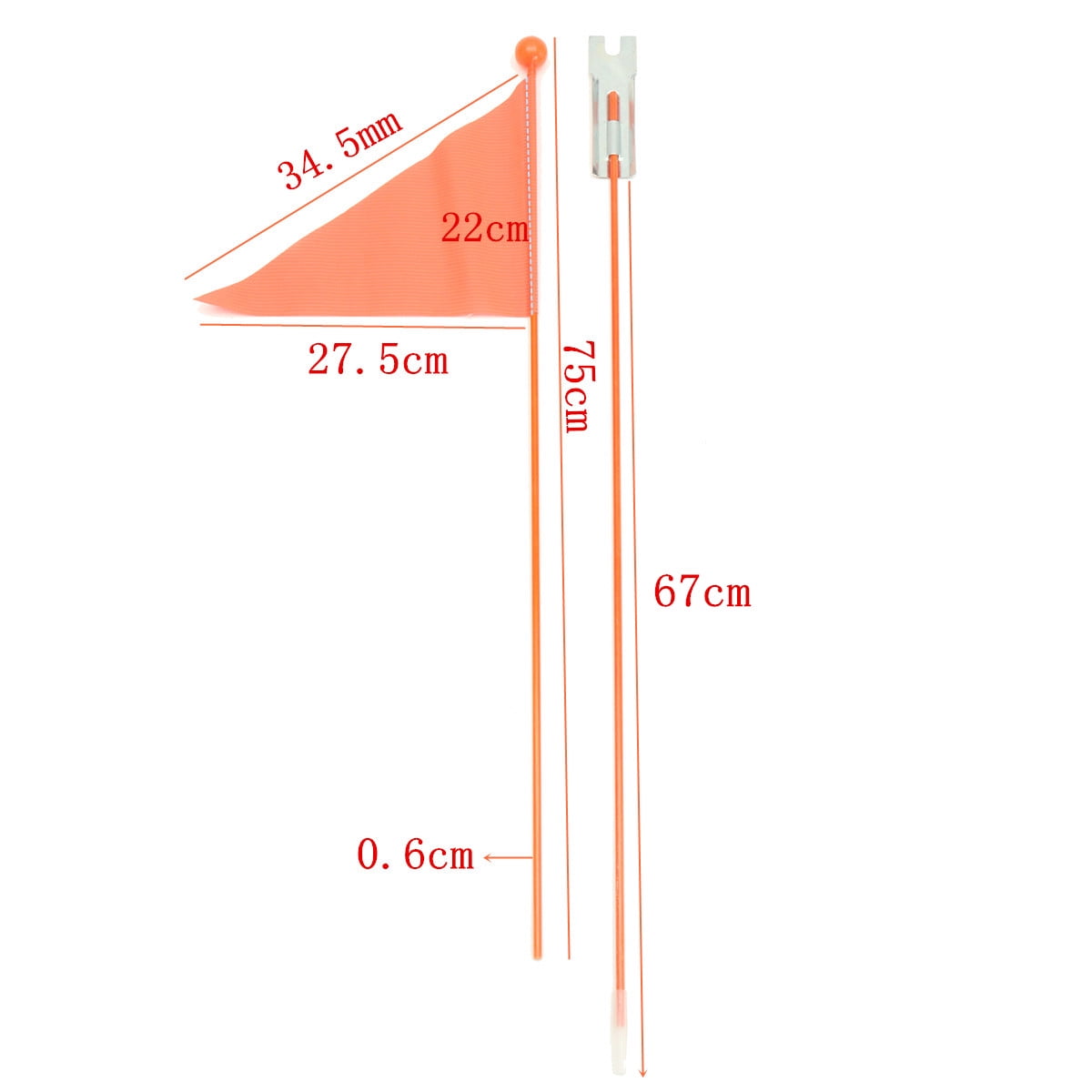 bicycle safety flags walmart