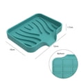 thumbnail image 5 of JShteea Jabonera Silicona para Fregadero Portátil Drenable Soporte para Esponja para Baño (verde), 5 of 5