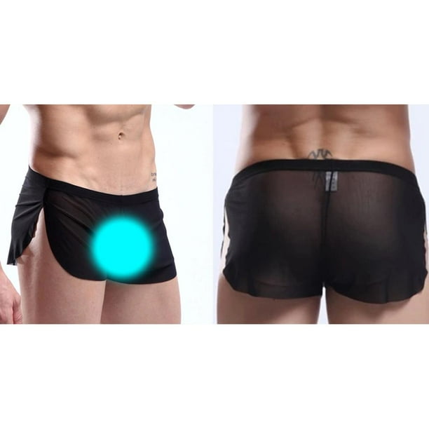 Ropa interior transparente para hombre Calzoncillos cortos sueltos Calzoncillos Lenceria masculina Macarena Ropa interior de hombre Walmart en linea