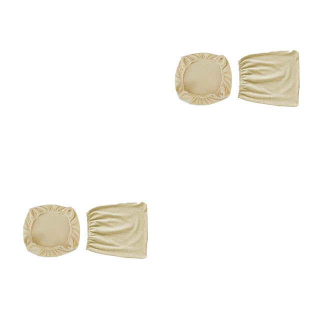 Cubierta de silla de oficina Billuyoard 2 piezas de grano de maíz Protector de cojín decoración del hogar beige 2Conjunto