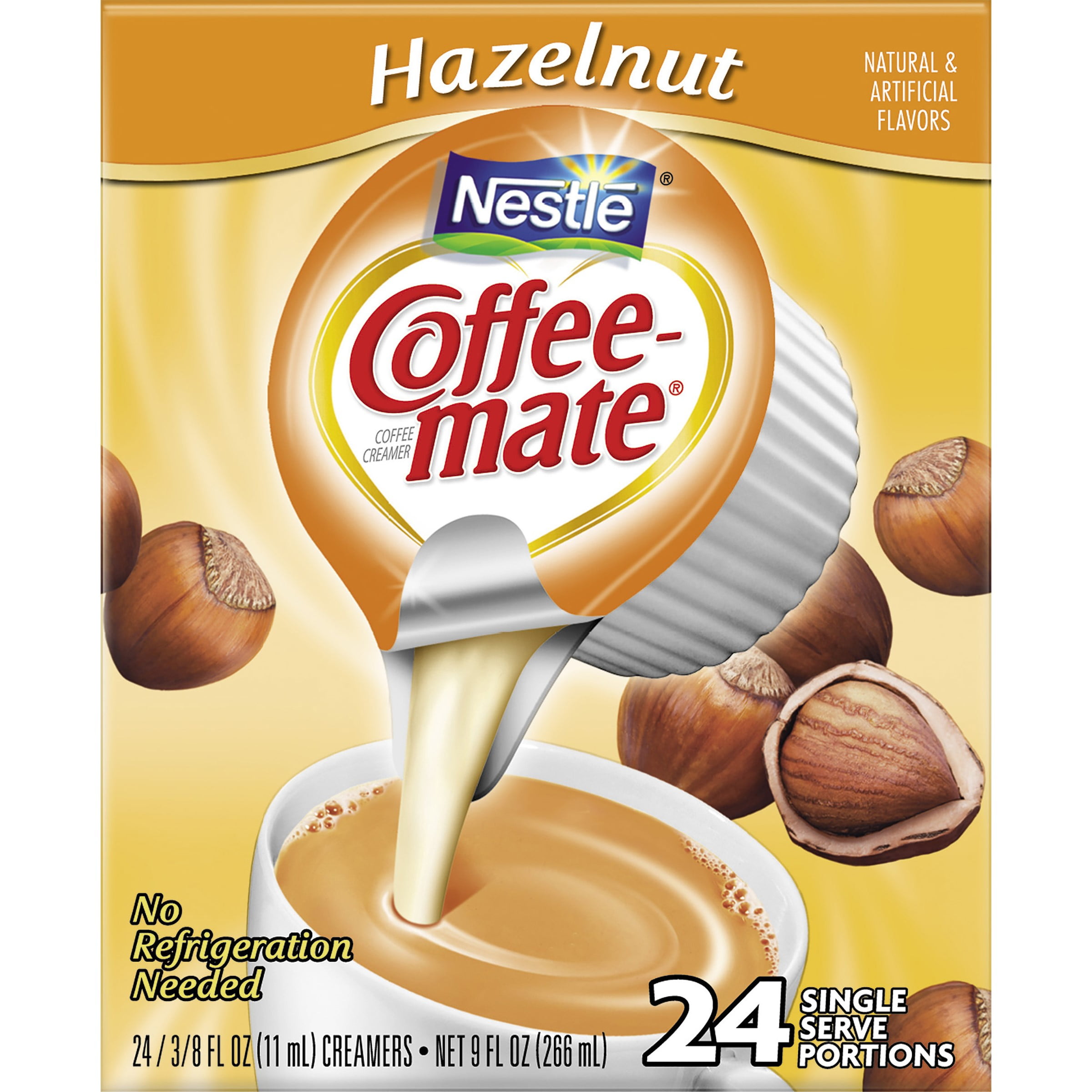 COFFEE MATE Hazelnut Liquid Coffee Creamer 24 ct Box (4 Pack)