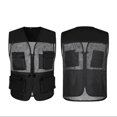 thumbnail image 2 of Neries Chaqueta de pesca de verano con bolsillos delanteros Tamaño múltiple SHISTPER CHEISTCOAT Hombre ropa exterior Chalecos Accesorios de Juegos al aire libre Negro / XXL sidaley OD003201-07, 2 of 7