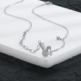 thumbnail image 7 of Women Necklace Cute High Gloss Hypoallergenic Golden/Silver Color Link Chain Gift Fashion Jewelry Shiny Zircon Zodiac Rabbit Pendant Ladies Clavicle Necklace Valentine's Day Gift,Silver, 7 of 7