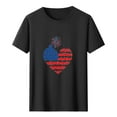 thumbnail image 5 of Short Length Sleeve Mens Tops Mens 4Th Of July Shirts American Flag Patriotic Short Sleeve T-Shirt Black 3Xl, 5 of 5