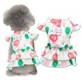 thumbnail image 2 of Adorable Pet Dress - Round Neck - Ruffle Hem - Cartoon Pattern - Summer Pet Dog Puppy Clothes, 2 of 8