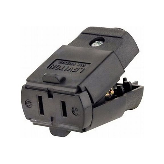 Leviton 102-EP 48 Pack 15Amp 125V Straight Blade Residential Grade, Black