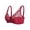 Red, variant on Breast Form Pocket Bra Mastectomy Bra (Red, 80D)