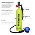 thumbnail image 4 of Graflsoa S5000plus Advanced Diving Set - Green Edition with 1L Air Tank, Anti-Fog Mask, and Adjustable Headband for Underwater Exploration, 4 of 7