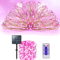 thumbnail image 1 of Dinheiro Guirnaldas de luces solares - 300 luces LED de PVC de 105 pies con control remoto de 8 modos para patio y jardín, 1 of 5