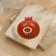 thumbnail image 2 of Viflosae Modern Decor Statue Pomegranate Ceramic Jewelry Tray Display Tray Entrance Key Storage Tray Dressing Table Decoration Ornament Gift for Anniversary, Birthday, Christmas, 2 of 7