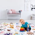 thumbnail image 2 of Non-Slip Baby Play Mat TeqHome 50x50" Foldable Playpen Mat Machine Washable Baby Crawling Mat for Babies Toddler Play Tummy Time (S, Animal), 2 of 12