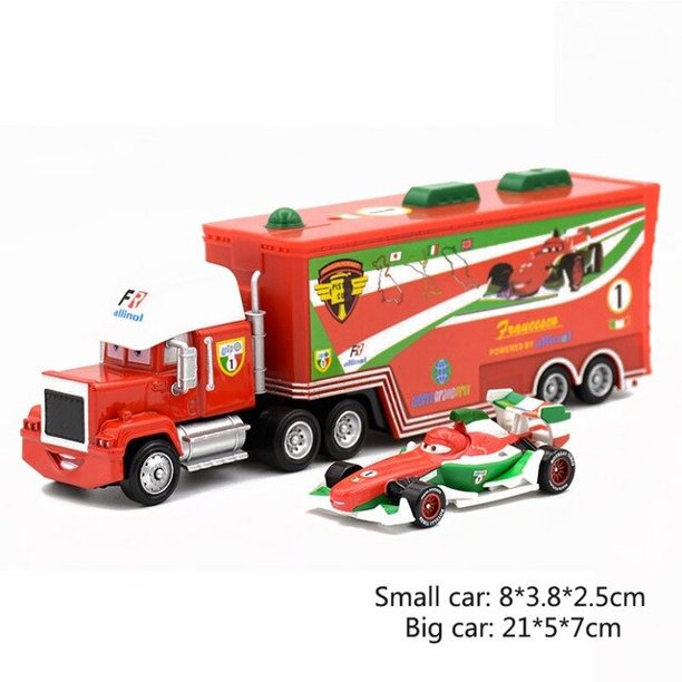 Disney-coches de Pixar Cars 3 para niños, modelo de aleación de Metal fundido a presión, Rayo McQueen, Jackson Storm, tío Mack, camión 1:55, regalo de Año Nuevo