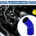 thumbnail image 2 of 1 pcs 70mm 2.76" ID 102mm 4.02" Length 45° Blue Black Car Silicone Hose Universal, 2 of 7