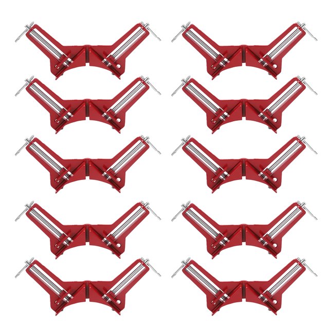 Corner Clamps for Woodworking, Reinforced 90 Degree Clamps 10Pcs Right Angle Clamp Aluminum Alloy Right Angle Clamp Tool Carpenter Square Woodworking Quick Fixing Clamp Tools