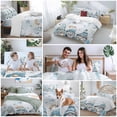 thumbnail image 6 of Ocean Dwarf Full Size Comforter Set, Coral Starfish Jellyfish Seaweed Bedding for All Seasons, 4 Pcs Bed Set, 1Quiltcover (86"x86") ,1Sheet(80"x116"), 2Pillowcases (30"x20"), 6 of 9