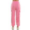 thumbnail image 5 of Derek Heart Woman's High Rise Fleece Jogger Pants, Sachet Pink, Medium, 5 of 7