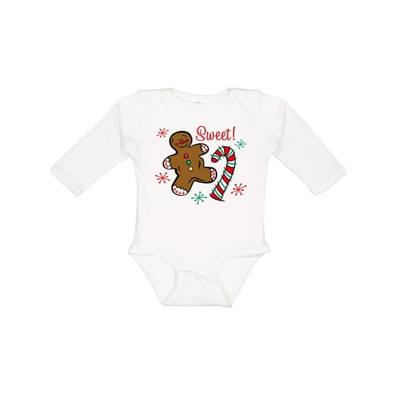 Inktastic Christmas Sweet Boys or Girls Long Sleeve Baby Bodysuit