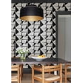 thumbnail image 3 of (2 pack) Roommates Studio Black Caden Peel and Stick Wallpaper 30.75 Sq. ft, 1 Count, 3 of 11