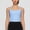 A1733 Blue, variant on Tank Top for Women Square Neck Sleeveless Casual Athletic Racerback Halter Style Slim Fit Stretchy Soft Breathable Yoga Gym Workout Cropped Length Summer Tops